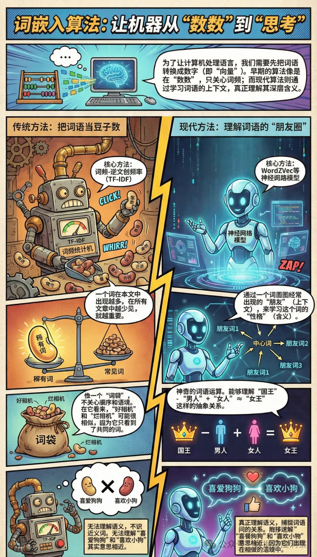 Word Embedding机制示意图